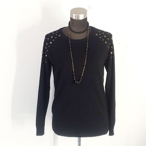 Cyn Black Embellished Sweater